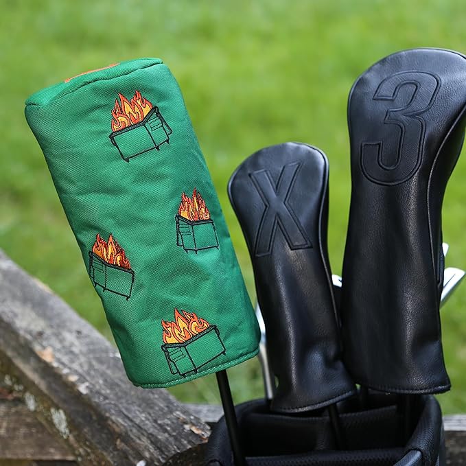 Driver Headcover - Barrel Style Driver Head Cover, Golf Club Covers - Funny Golf Gift & Unique Golf Accessories for Men and Women Golfers