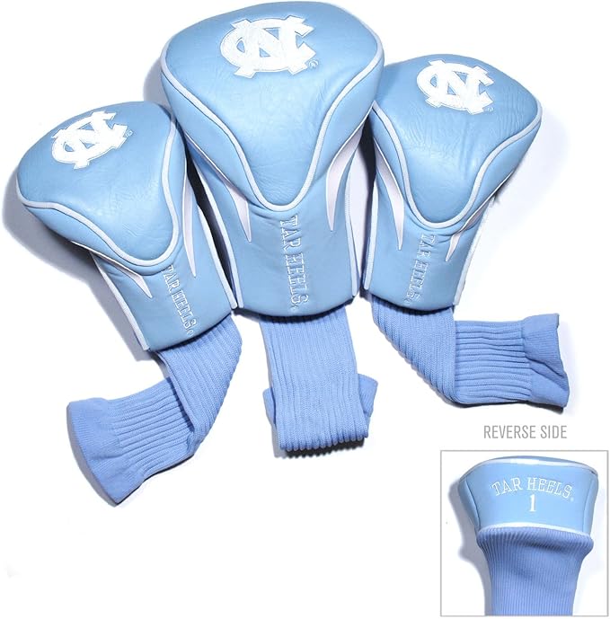 Team Golf NCAA Florida Gators Contour Golf Club Headcovers (3 Count) Numbered 1, 3, & X, Fits Oversized Drivers, Utility, Rescue & Fairway Clubs, Velour Lined for Extra Club Protection