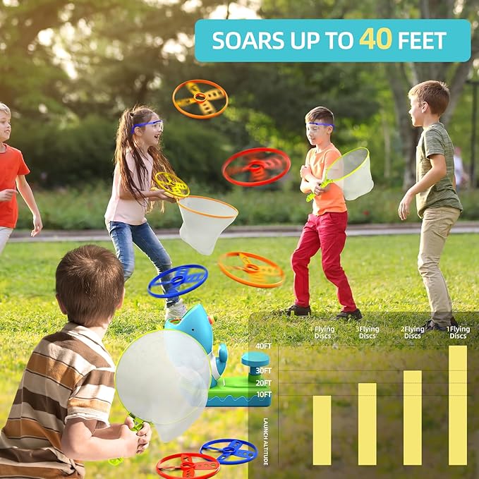 29 PCS Flying Disc Launcher Outdoor Indoor Game Toys Gifts - Image 3