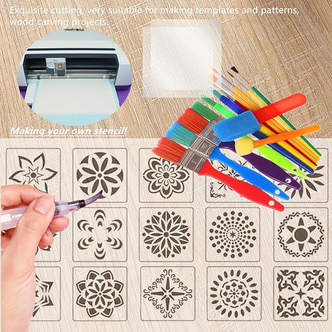 8 Sheets 7.5 mil Acetate Mylar Sheet 12 x 24 inch Transparent PET Blank Stencil - Image 4