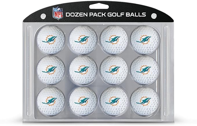 Team Golf NFL Dozen Regulation Size Golf Balls, 12 Pack, Full Color Durable Team Imprint
