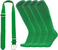 ZXOLDZX Youth Baseball Softball Socks and Belt Combo Set Adjustable Baseball Belt for Boys Girls(2Pairs of Socks with 1 Belt)