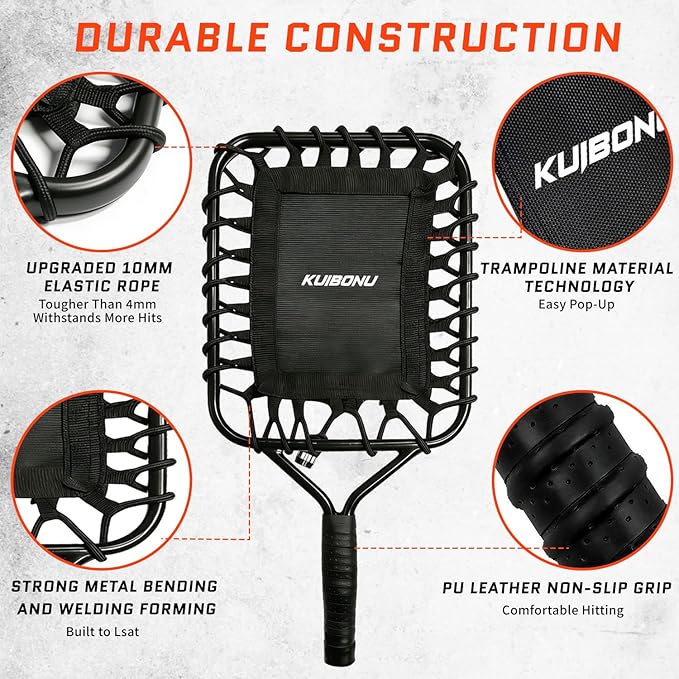 Baseball Racket for Fly Balls, 19-Ounce Fungo Racket Bat, Scientific Weighted Baseball/Softball Racquet, Baseball Training Equipment for Coaches and Parents