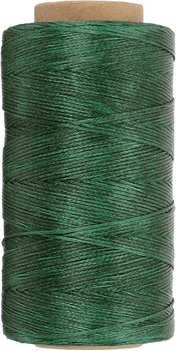 PATIKIL 284 Yard Flat Waxed Thread 150D 1mm Leather Sewing Cord by PATIKIL
