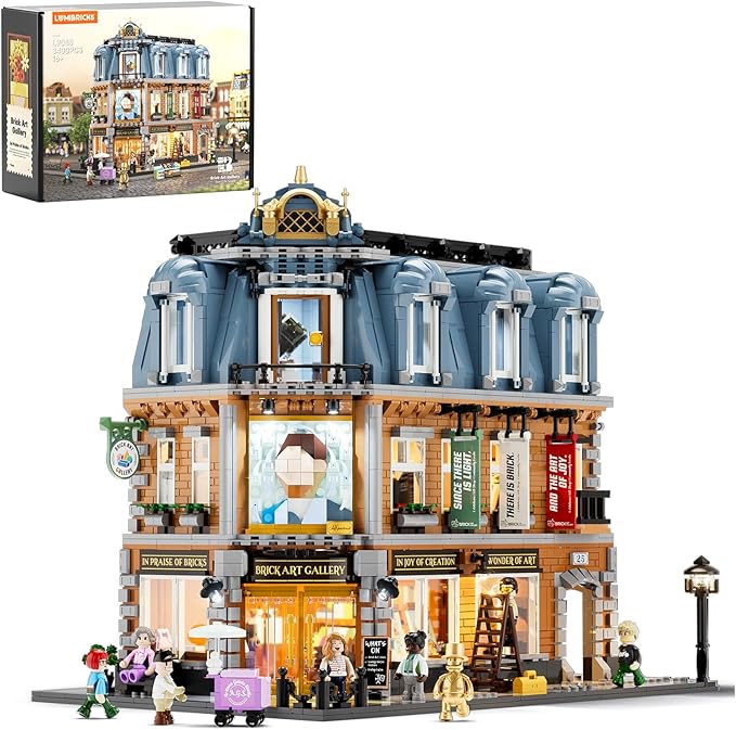 Brick Art Gallery Lighting Building Bricks Set by LUMIBRICKS