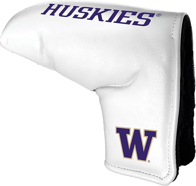 Team Golf NCAA Tour Blade Putter Cover (White), Fits Most Blade Putters, Scotty Cameron, Taylormade, Odyssey, Titleist, Ping, Callaway