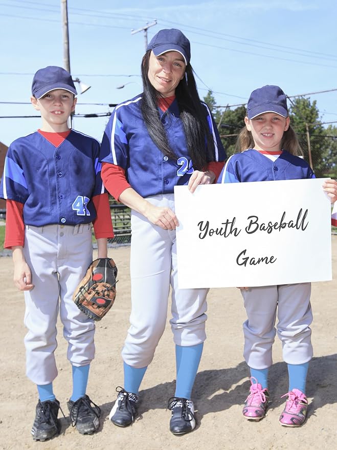 Baseball Socks and Belt Combo Set Cotton Boys Adjustable Baseball Softball Socks and Belt for Boys Girls