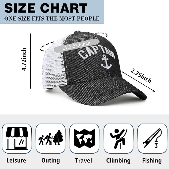 Outdoor Hat Captain Hats Hunting Hat Biggfoot Hat Mountain Baseball Cap Sailing Trucker Hat for Men Women
