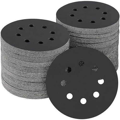 100PCS 5 inch Silicon Carbide Sanding Discs 1000 Grit, Wet Dry Orbital 5 Sander by POTUINOM