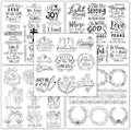 Whaline 5 Sheets Bible Verse Clear Stamps Christian Jesus Silicone Transparent by Whaline