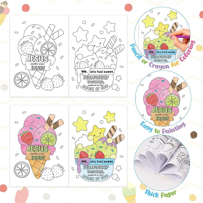 JAPBOR Ice Cream Coloring Books - Image 4