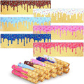 Breling 12 Pcs Ice Cream Drip Baseball Party Favor Cooling Towel Gift 40 x 12 Inch Microfiber Ice Cream Drip Cooling Towels Sweat Absorbent Baseball Team Gift for Hot Weather Workout Yoga Gym Coach