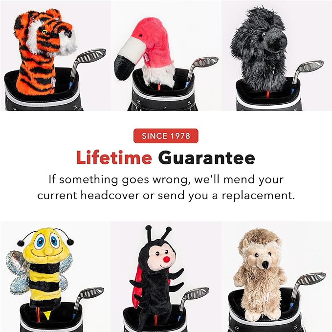 Daphne’s Lady Bug Hybrid Headcover | Premium Hybrid and Fairway Wood Headcovers | Funny Golf Club Covers | Stylish Protection for Your Clubs | Men's Golf Gear | Headcover for Men and Women