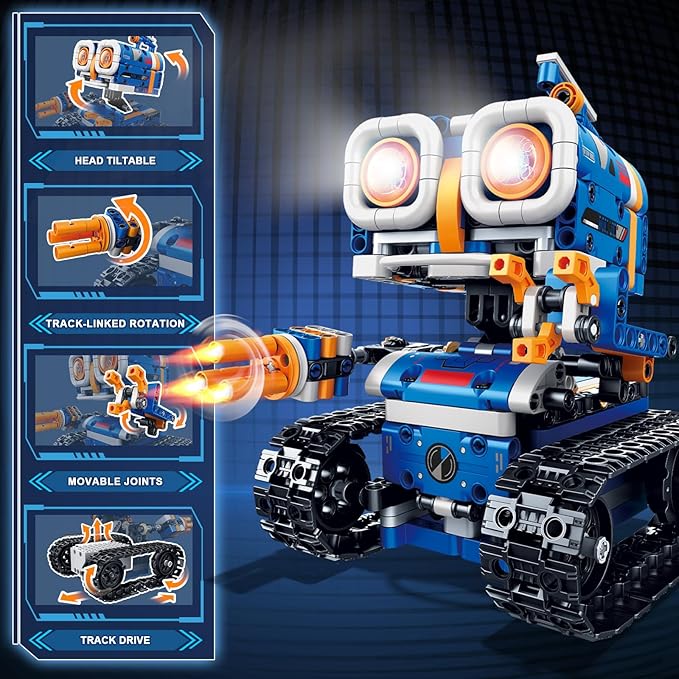 5in1 STEM Robot Building Kit, Science Kit Coding Robots Toy Set, Birthday Gifts - Image 3