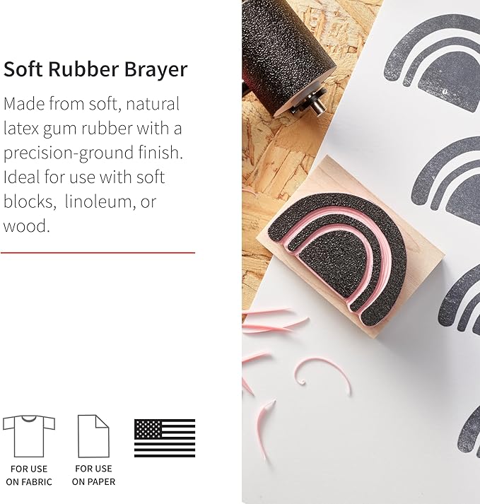 Speedball Soft Rubber Brayer, 2.5-Inch - Image 3