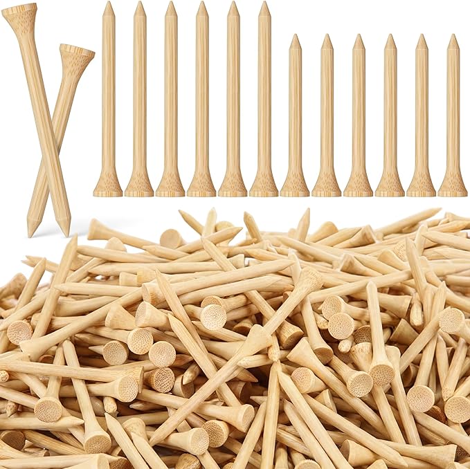 Mudder 600 Pack Golf Tees Bulk Wooden Golf Tees Multicolor Wood for Men Balls Accessories