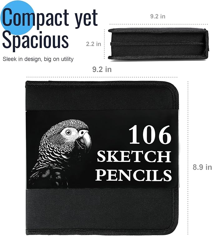 Cool Bank 106 Pack Art Supplies Sketching Kit - Image 8