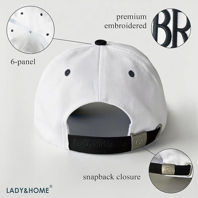 LADY&HOME Bride Baseball Hat,Bach Party Decorations,Bridal Shower Accessory,Bride to Be Gift,Bridesmaid Favor