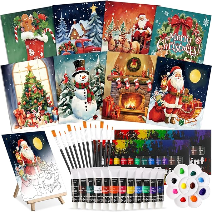 Cholemy 36 Pcs Paint and Sip Kit by Cholemy