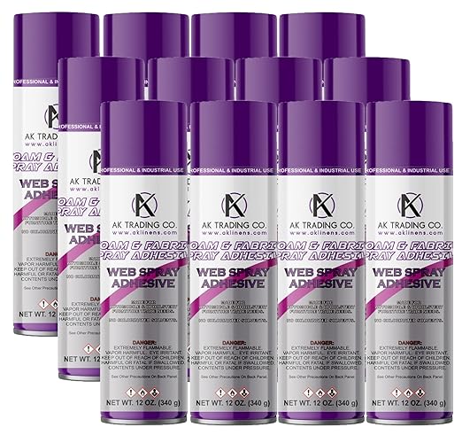 AK Trading Professional Quality General Multipurpose Spray Adhesive, 12-Ounce by Fabrics%7CEventDecor%7CCrafts%7CUpholsteryFoam