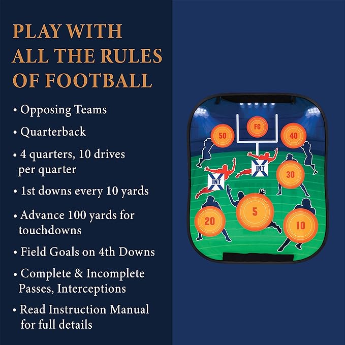 GUD Dart Board, Football & Baseball Games, Kids Birthday Party Dartboard - Image 5