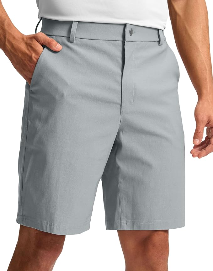 G Gradual Men's Golf Dress Shorts 5"/ 7"/ 9" Stretch Casual Work Flat Front Shorts for Men with 3 Pockets Quick Dry
