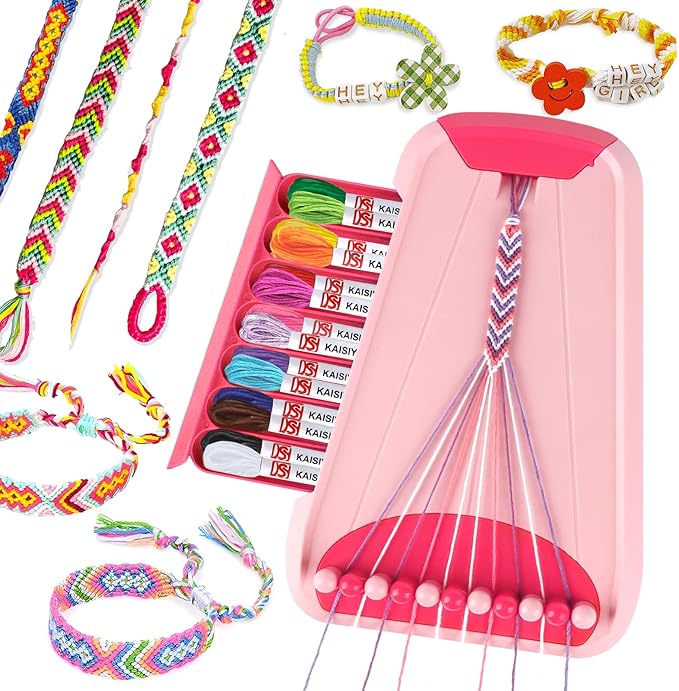 Friendship Bracelet Making Kit for Girls, Arts and Crafts Bracelets String by Rdfmy