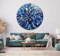 My Photostation.com 20'' Diameter Radiant Mosaic Burst Round Glass Wall Art by MyPhotostation