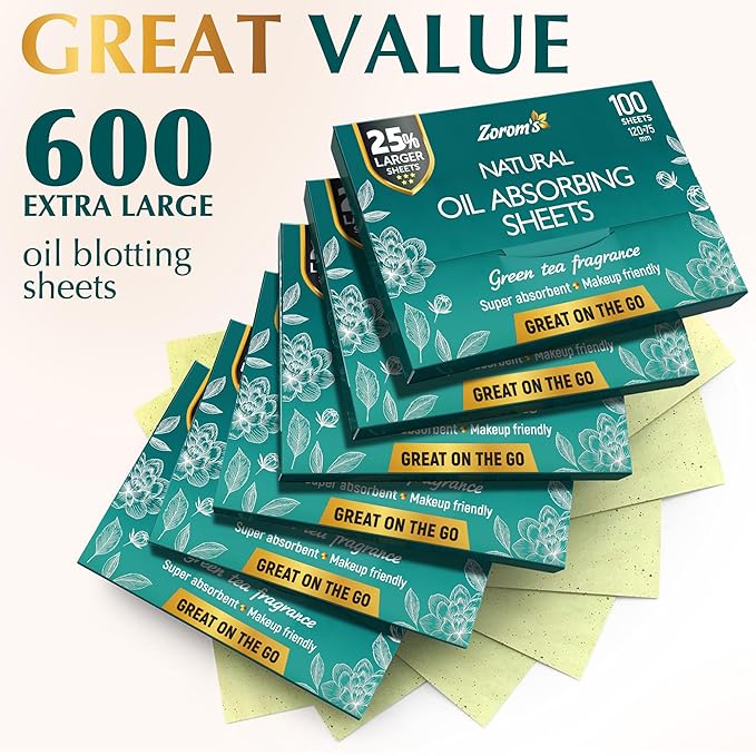 Natural Green Tea Oil Blotting Sheets - Image 9