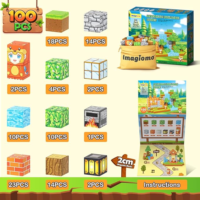100PCS Magnetic Blocks - Image 3
