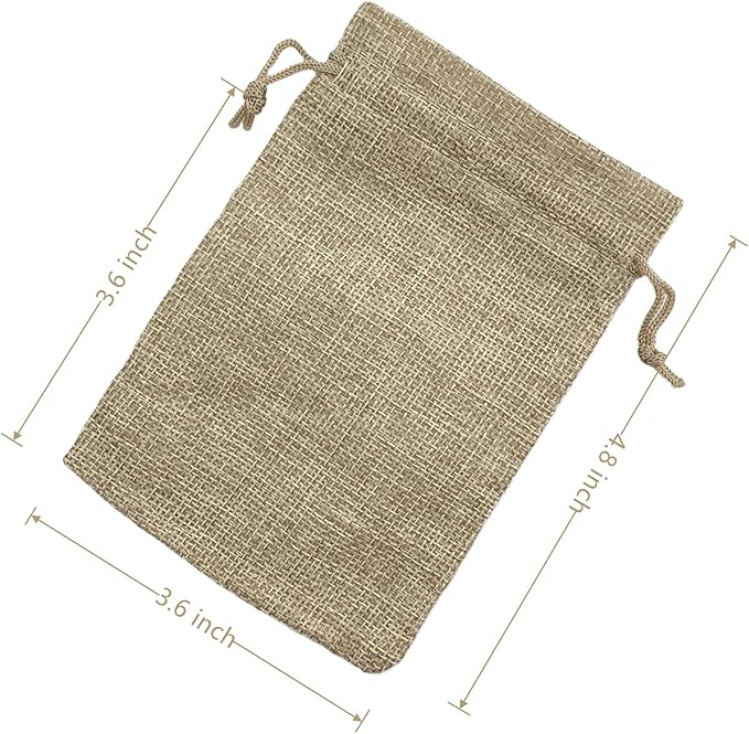 Palmhomee Pack of 20 Burlap Gift Bags - Image 3