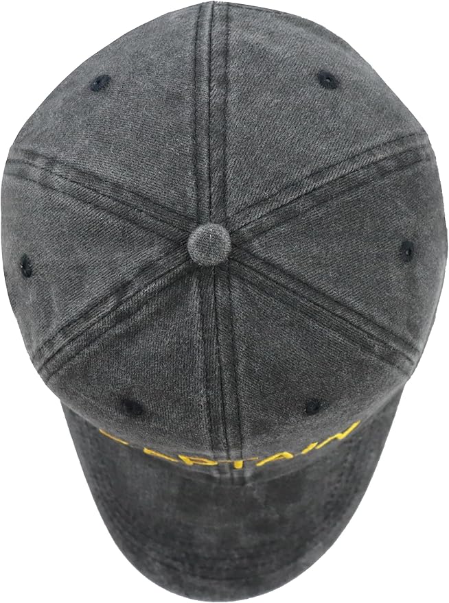 Captain & First Mate Hats for Men Women, 2 Piece Matching Mr and Mrs Boating Baseball Caps