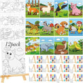 Zhanmai 12 Pack Pre Drawn Canvas by Zhanmai