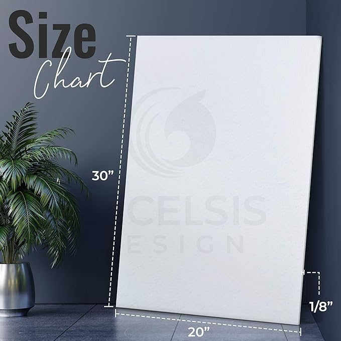 White Foam Board 20 x 30 x 1/8" Inch, 15 Pack Acid-Free Foam Core Poster Board - Image 2