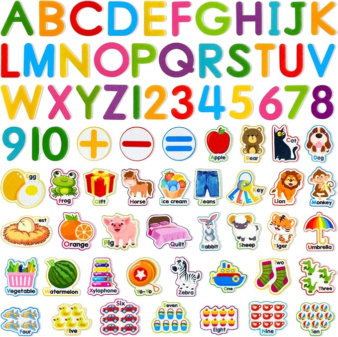 Felt Learning Letters and Numbers by PENGFULL