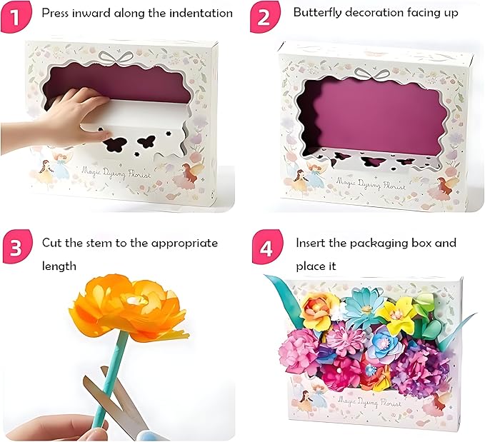 Science Craft Kit: Color Mixing & Dyeing Paper Flower Bouquet - Image 7