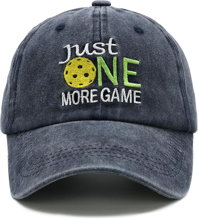 Waldeal Pickleball Hat,Adjustable Embroidered Washed Baseball Cap for Men Women