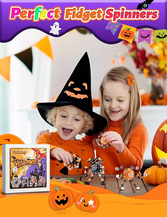 Halloween Toy Gifts for Kids Transformable Fidget Spinners for Adults Stress - Image 5