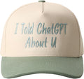 MIRMARU Two-Tone Vintage Canvas Trucker Hats for Men & Women, Adjustable Size Baseball Caps with Trendy Embroidered Design