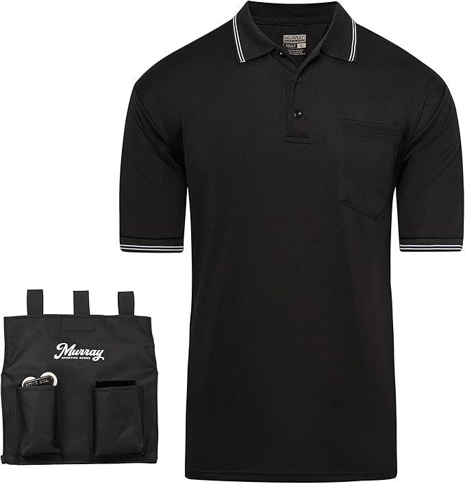 Murray Sporting Goods Umpire Shirt Accessory Bundle - Shirt, Bag, Brush, Indicator Accessory Kit