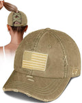 Flafens Women Pony Hats High Ponytail Baseball Caps - Cotton Vintage Washed Distressed Adjustable Criss Cross Trucker Hat