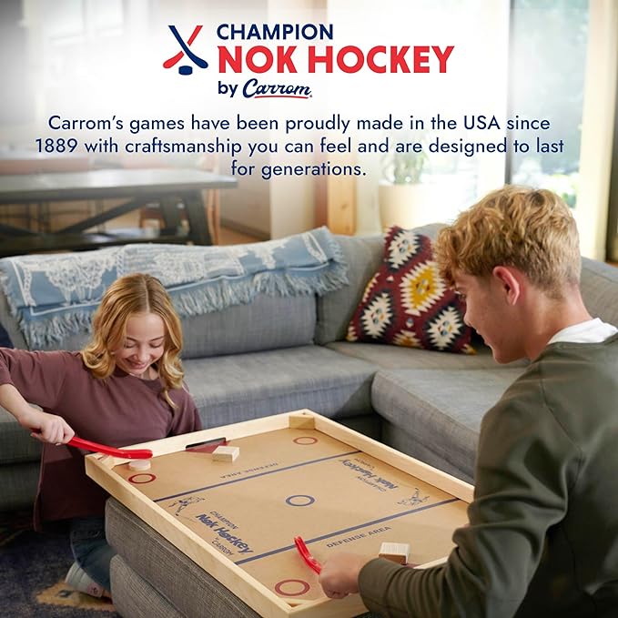 Carrom Champion Nok Hockey Game — Wooden Board Games - Image 5