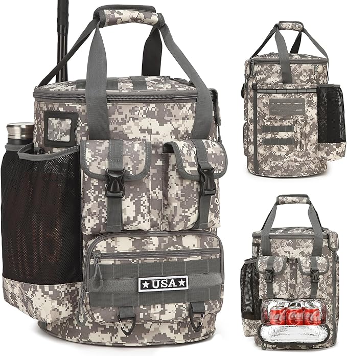Baseball Bucket Bag - Baseball Coaching Accessories Organizer, Softball Bucket Bag with Insulation Pocket, Anti-Slip Bottom for Bat, Gloves, Scoreboards