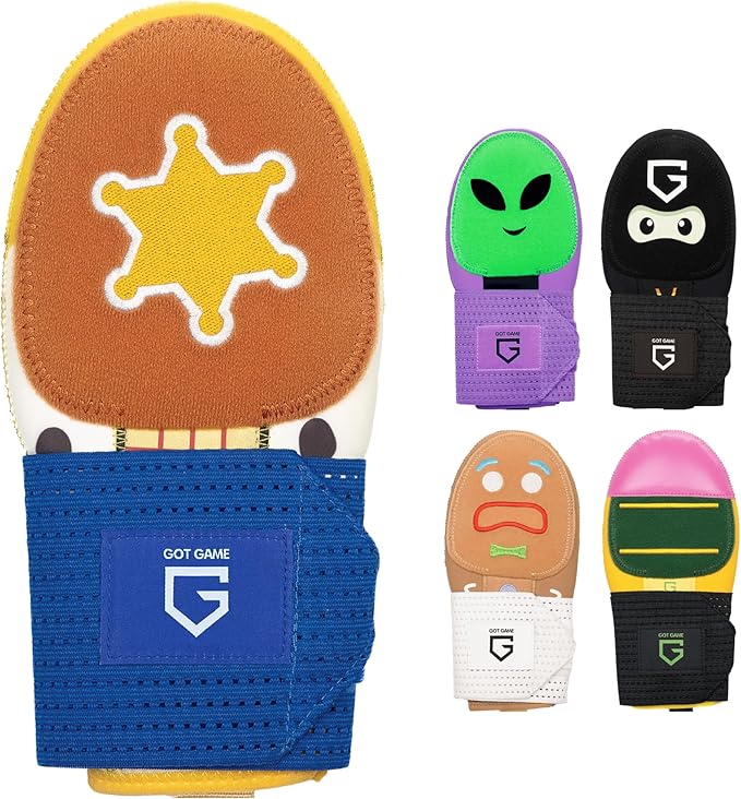 Got Game Baseball Sliding Mitt - Youth and Adult Sizes - Drippy Drip Accessory Gingerbread Man, Ice Cream, Alien, Ninja, Pencil, Cowboy