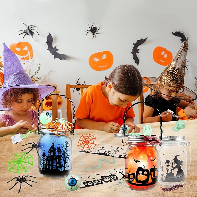 Halloween Craft Kit for Kids, Halloween Art & Craft Party Supplies for Classroom - Image 5