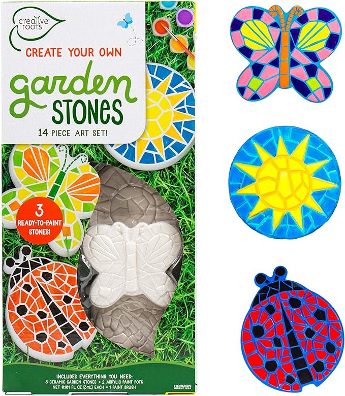 Creative Roots Paint Your Own Butterfly, Ladybug & Sun Stepping Stone by by CreativeRoots