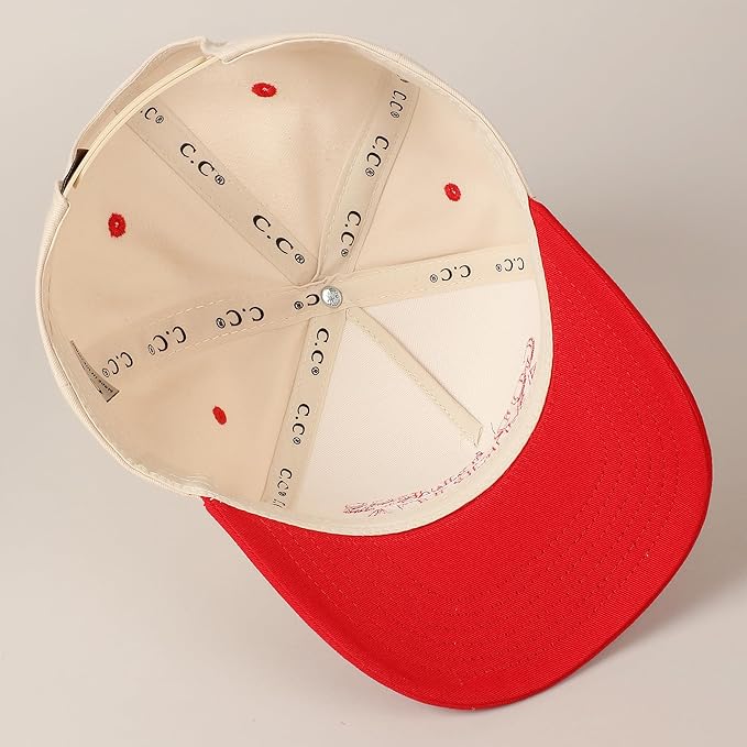 MIRMARU Two-Tone Vintage Canvas Trucker Hats for Men & Women, Adjustable Size Baseball Caps with Trendy Embroidered Design