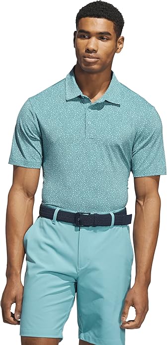 adidas Mens Ultimate365 Mini Bunker Polo Shirt