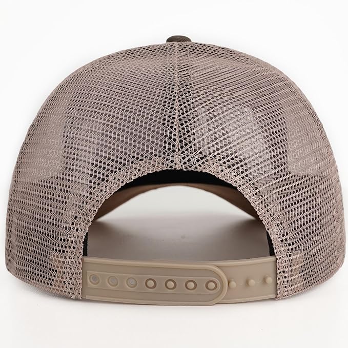 American Flag Trucker Hat - Snapback Hats for Men Women Baseball Cap - Breathable Mesh & Adjustable Fit for Casual Wear