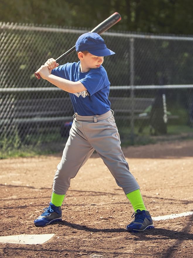 Baseball Socks and Belt Combo Set Cotton Boys Adjustable Baseball Softball Socks and Belt for Boys Girls